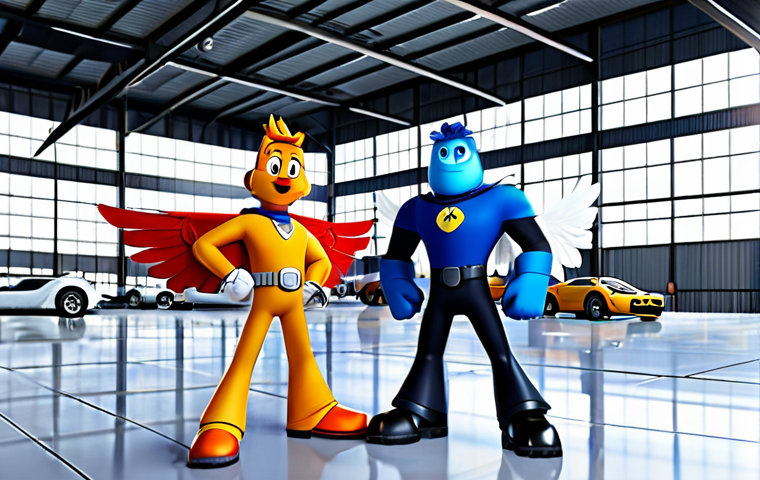 Super Wings Team Gathering**

"A group of Super Wings characters (Jett, Dizzy, Jerome, Donnie, and possibly a new character) standing together in a bright, cheerful airport hangar, fully clothed, appropriate attire. Perfect anatomy, correct proportions, well-formed hands, proper finger count. Family-friendly, safe for work, professional digital art, high quality, natural pose."

**