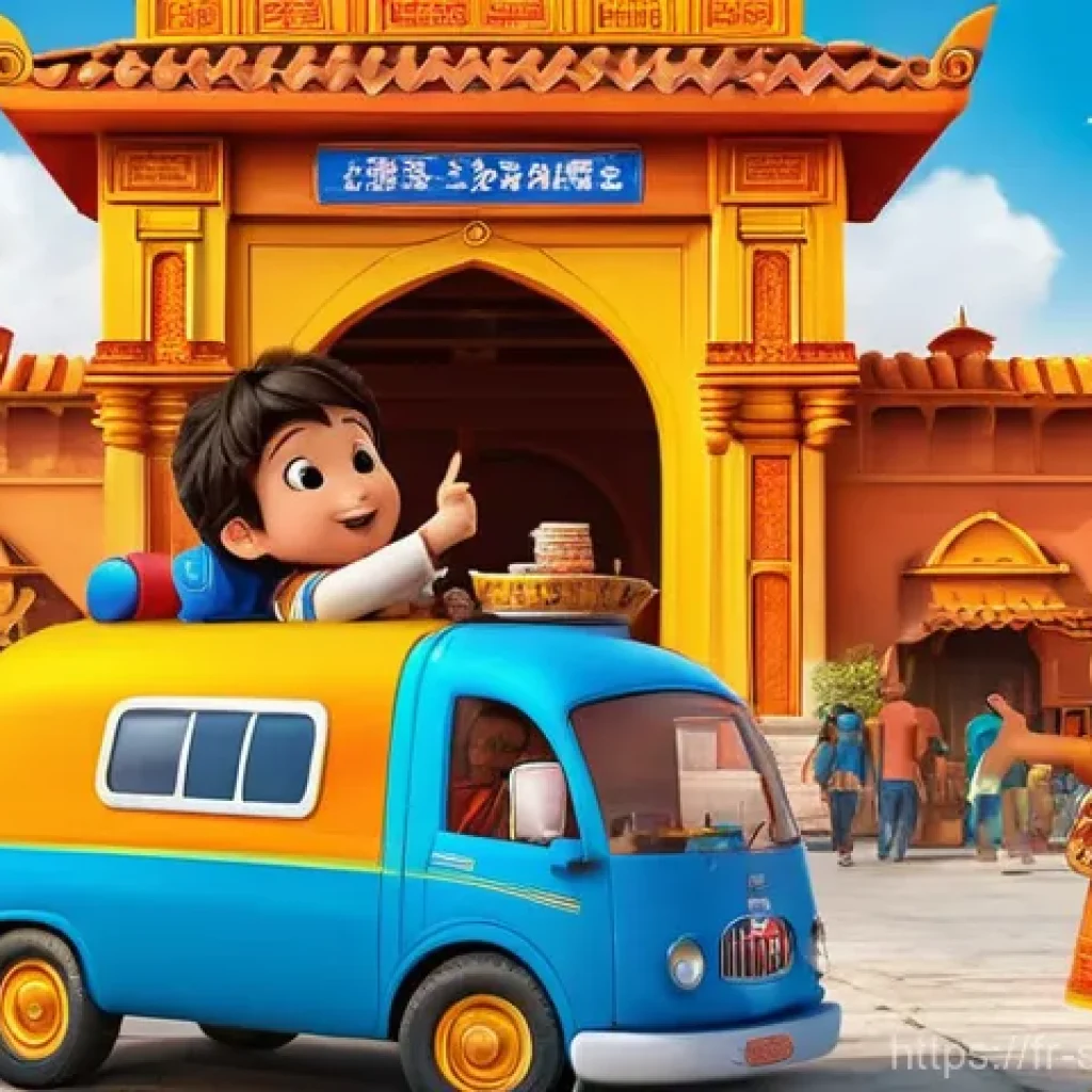 슈퍼윙스 공항 관련 이야기 - **A Vibrant Cultural Delivery in India:**
    An animated illustration of Jett, Dizzy, and Donnie fr...