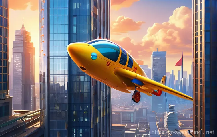 슈퍼윙스 제롬과 제트의 우정 - **Prompt: "Jett and Jerome, the Super Wings, are masterfully navigating a vibrant, fantastical citys...