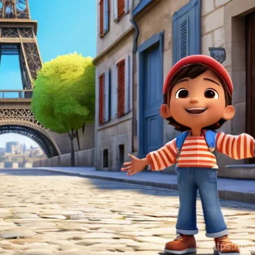 슈퍼윙스 인기 국가별 차이점 - **Prompt 1: Global Cultural Adventure**
    An animated scene featuring Jett from Super Wings (in hi...