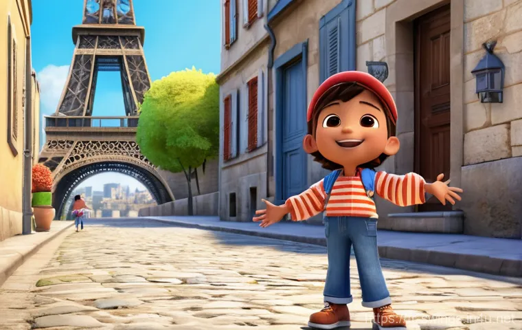 슈퍼윙스 인기 국가별 차이점 - **Prompt 1: Global Cultural Adventure**
    An animated scene featuring Jett from Super Wings (in hi...