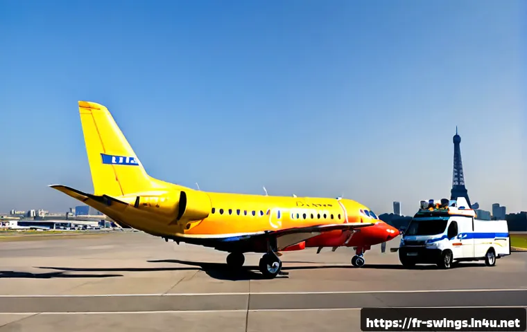 슈퍼윙스 주요 인물 관계도 - Photorealistic-inspired family-friendly scene of four original colorful rescue airplanes with expres...
